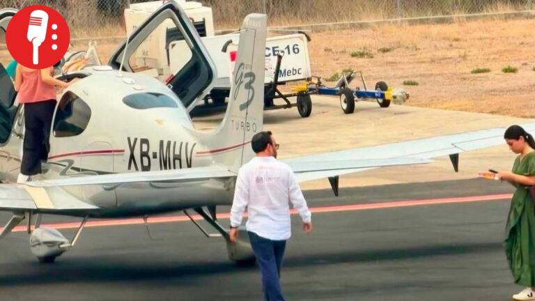 Jesús Romero, secretario de gobierno de Oaxaca, viaja en avioneta privada