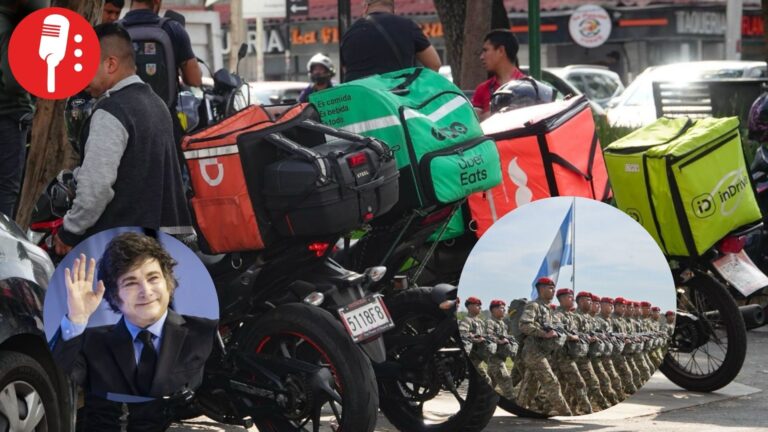 Milei insta a militares a “meterse de Uber” debido a crisis económica