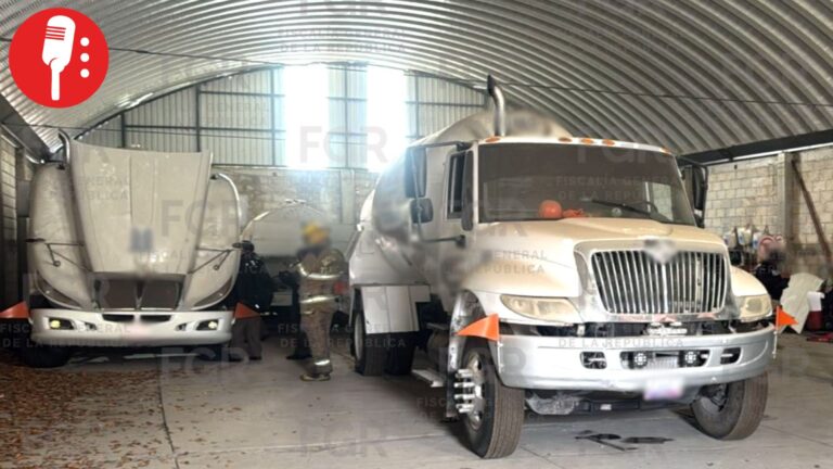 Asegura FGR cuatro pipas y 28 mil litros de gas LP en Tlaxcala