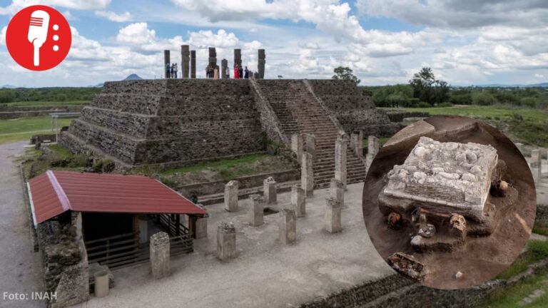 INAH descubre estructuras toltecas y lápidas de atlantes de la antigua Tula, Hidalgo