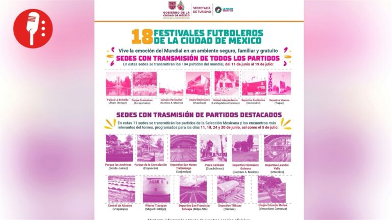 Festivales Futboleros: 18 lugares para ver el Mundial gratis en CDMX