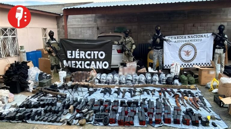 Arsenal de guerra cae en Durango: Barrett, ametralladoras y 39 mil cartuchos