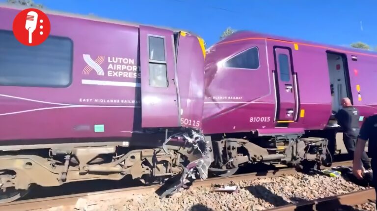 Dos trenes chocan al norte de Londres y dejan decenas de heridos