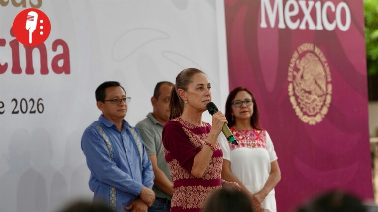 Sheinbaum promete ayuda a esposa del exdirector de Pemex tras video de golpes