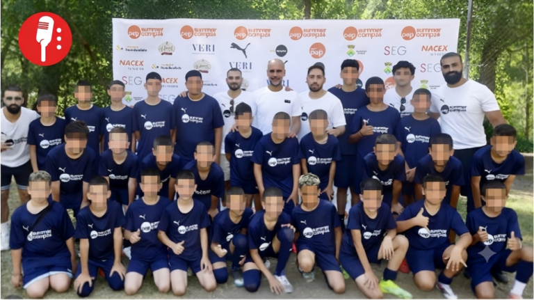 Guardiola abre su campus de fútbol a niños palestinos