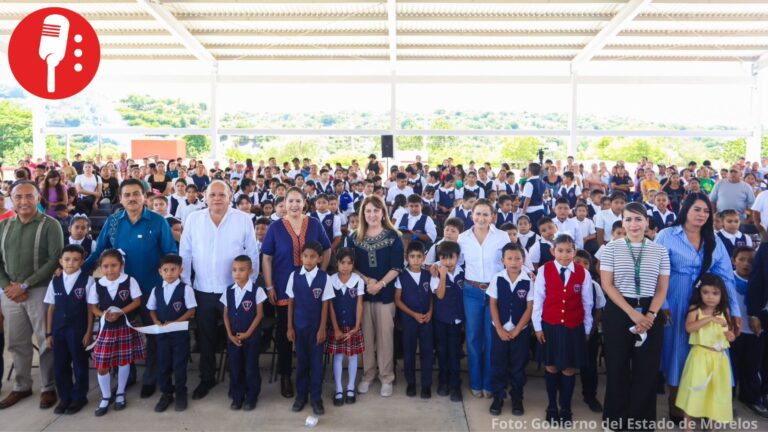 Morelos inaugura nueva escuela primaria en comunidad El Estudiante, Puente de Ixtla