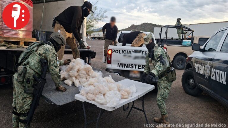 Golpe al narco: incautan 200 kilos de metanfetamina y desmantelan bodega clandestina en Sinaloa