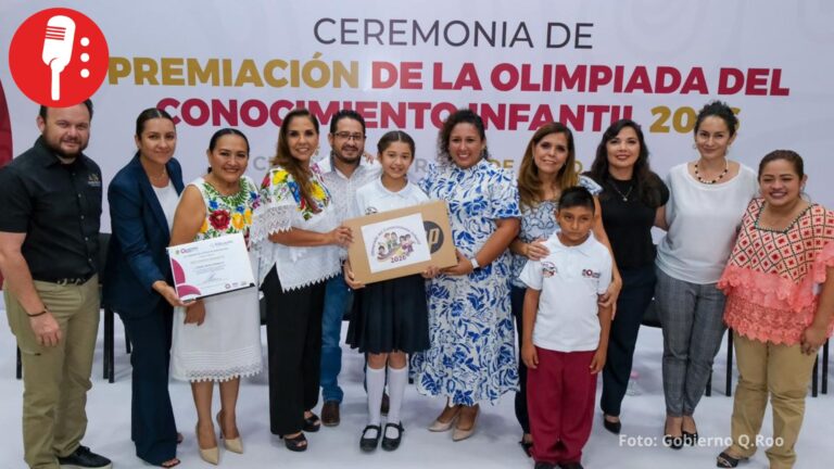 Reconoce Mara Lezama a estudiantes destacados de Olimpiada del Conocimiento Infantil