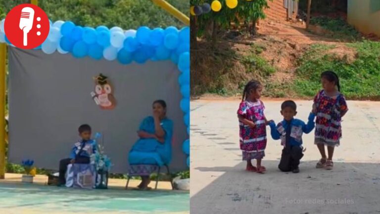 Escuela comunitaria en Guerrero celebra graduación de su único alumno de Kínder