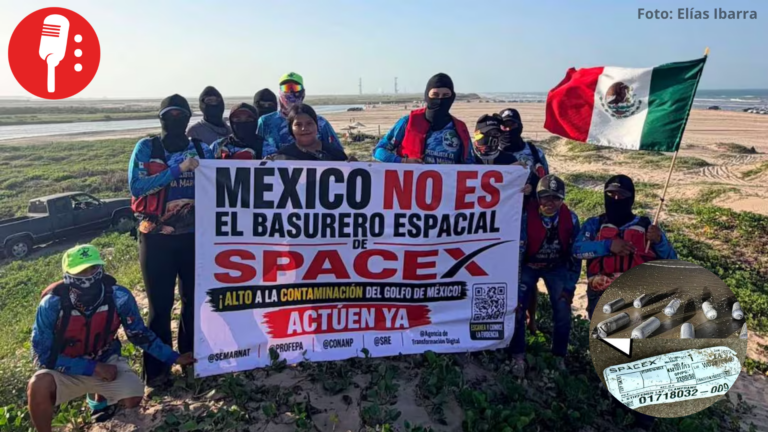 “México no es el basurero de SpaceX”; activistas denuncian basura espacial en playas