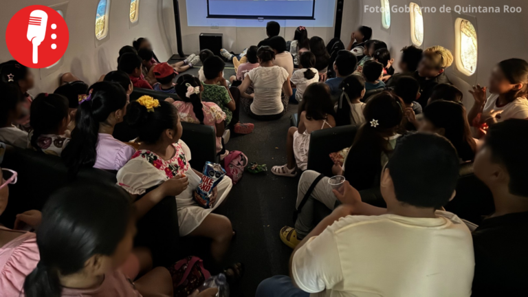 Niñas y niños descubren la riqueza de la megafauna marina en taller del BiblioAvión Gervasio