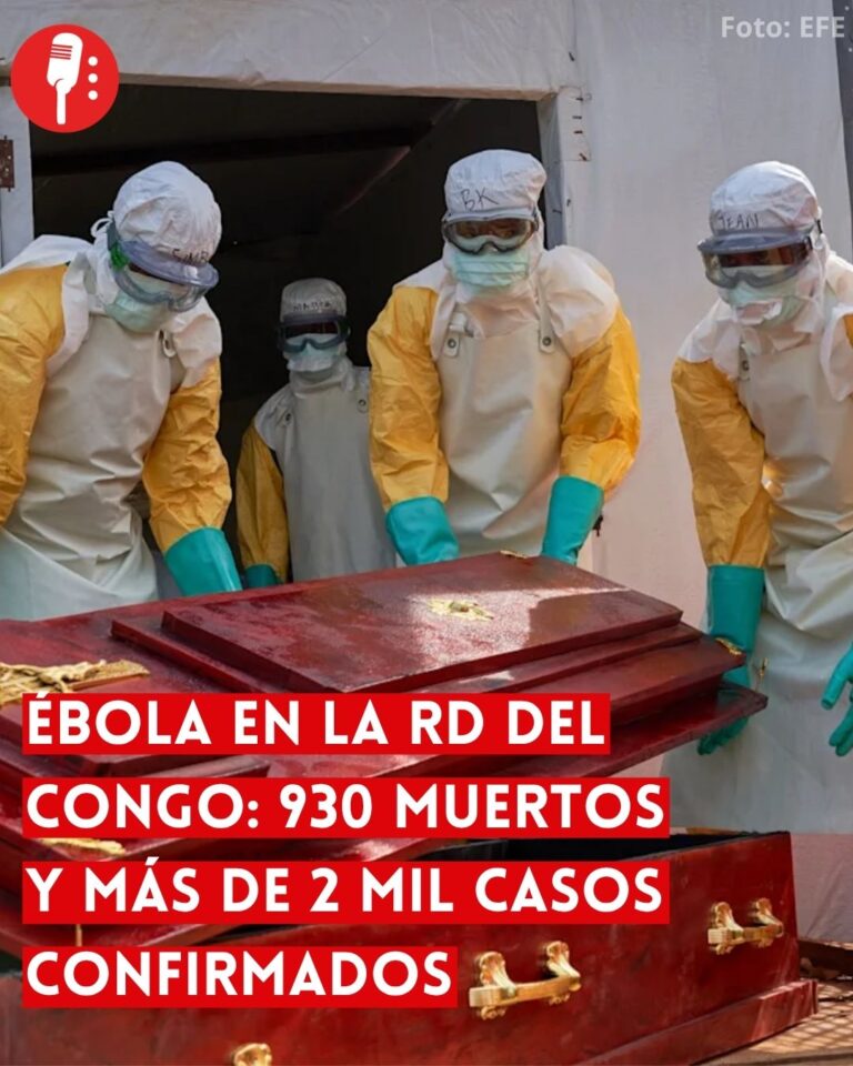 Ébola en RD del Congo: 930 muertos y más de 2 mil casos confirmados