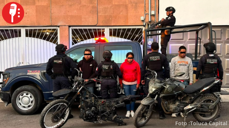 Policía de Toluca desmantela punto de narcomenudeo y asegura motos robadas