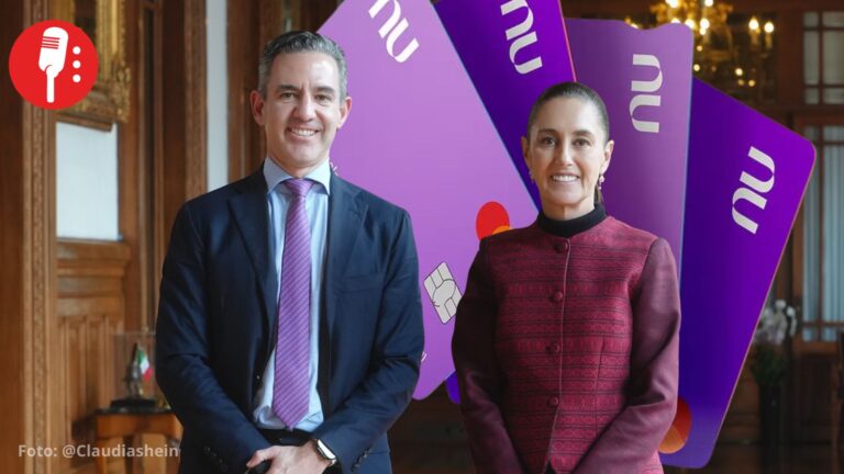Sheinbaum anuncia inversión de Nubank por 4 mil mdd para fortalecer sistema financiero en México