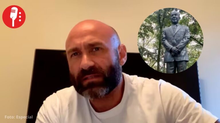 Pedro Ferriz Jr. promete una nueva estatua de Calderón cuando “regresen al poder”