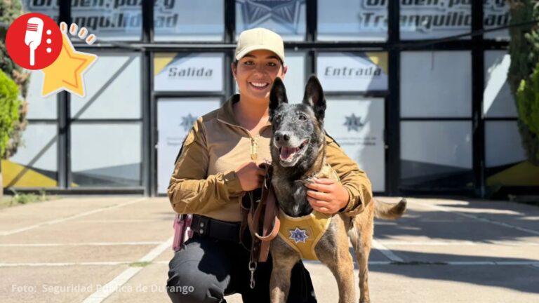Bruma, integrante del escuadrón canino K-9, se jubila tras nueve años como perrita policía