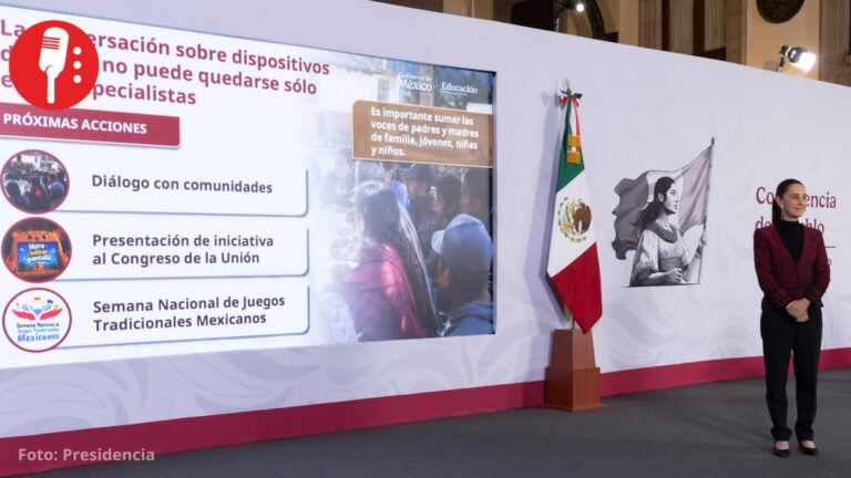 Sheinbaum impulsa regulación de redes sociales e IA para proteger a infancias