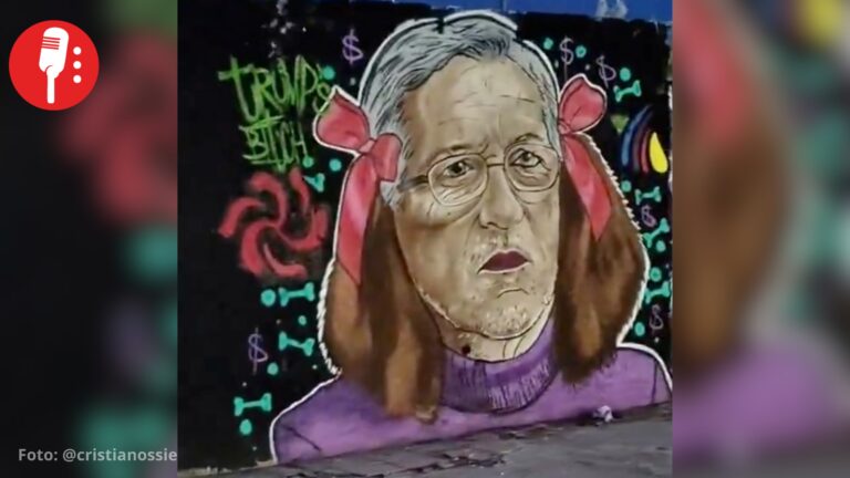 En efecto, es arte: inmortalizan a La Perrita de Trump en barda de Ciudad Juárez