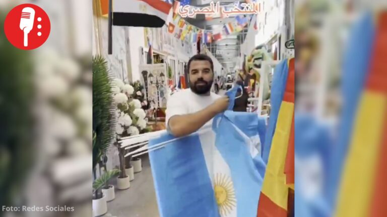 Comerciante en Berlín retira banderas de Argentina en apoyo a Egipto tras polémico arbitraje