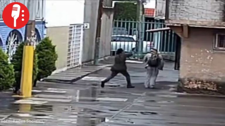 Buscan a sujeto que agrede a peatones al azar en Iztacalco; ataque quedó captado en video