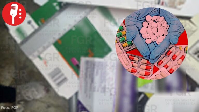 Detienen a dos integrantes de red de drogas y medicamentos falsificados en CDMX