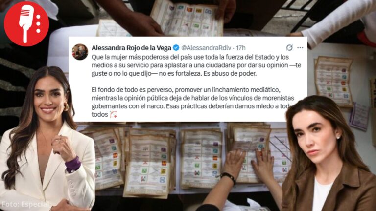 Alessandra Rojo de la Vega respalda posturas contra el voto universal de Natalia Torres