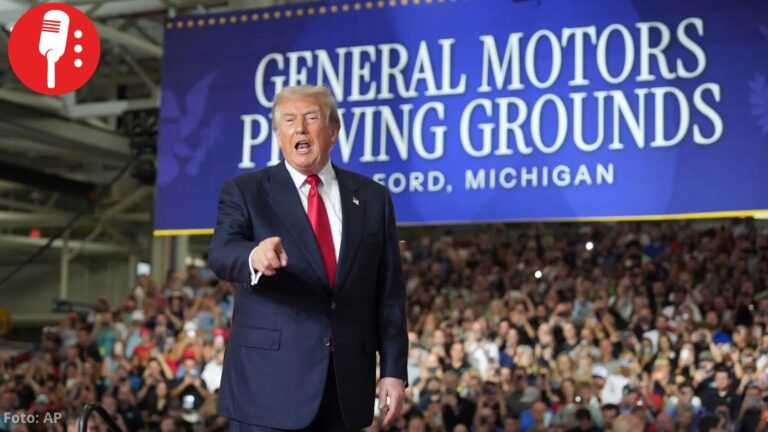 Trump se burla y pronuncia “México” como “Méjijo” mientras presume estrategia económica