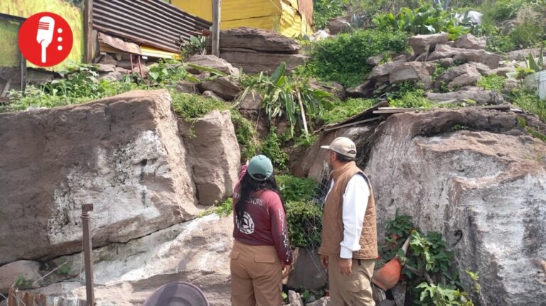 Riesgo de derrumbe obliga a reubicar hasta 15 familias en cerro de Tlalnepantla