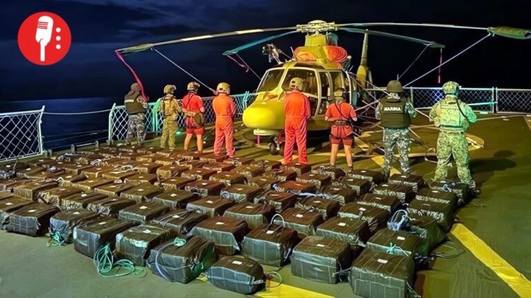 Marina asegura tres toneladas de cocaína en Oaxaca y captura a cuatro tripulantes