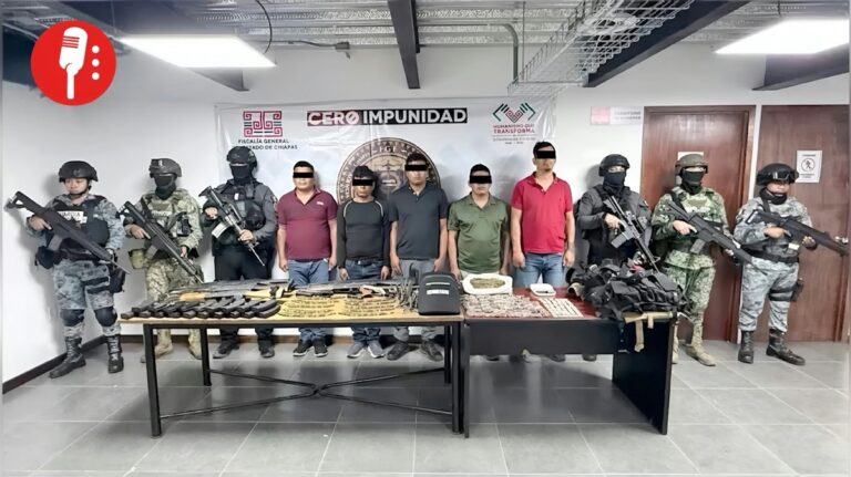 Caen 9 presuntos sicarios del Cártel de Sinaloa por masacre en Chiapas