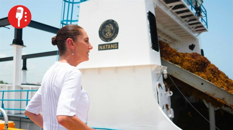 Sheinbaum promete plan contra el sargazo en 15 días para Quintana Roo