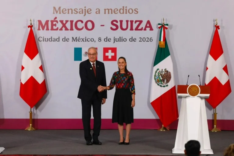 Claudia Sheinbaum y Guy Parmelin acuerdan reforzar vínculos económicos y de inversión entre México y Suiza