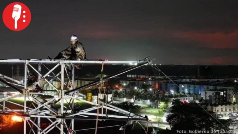 Tabasco confirma restablecimiento del servicio eléctrico tras falla en planta de Pemex