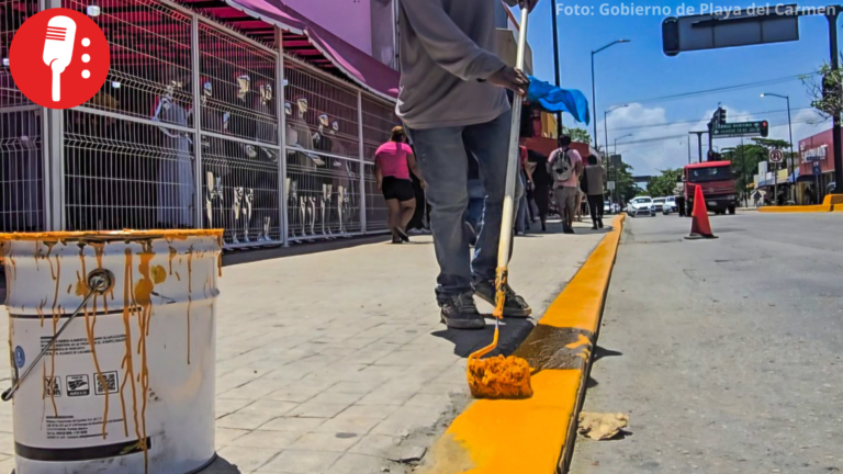 Avanza recuperación del Centro de Playa del Carmen con obras de mantenimiento y limpieza
