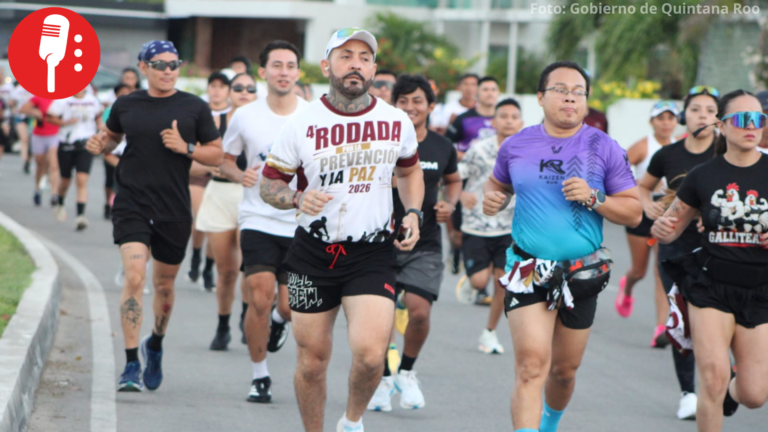 Más de 800 personas participan en la 4ta Rodada por la Prevención y la Paz en Chetumal