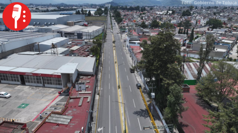 Toluca renueva avenida Vicente Lombardo Toledano tras más de 15 años de abandono