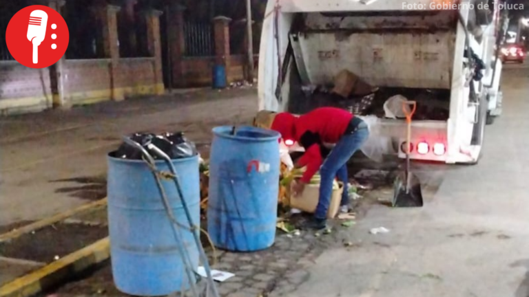 Gobierno de Toluca pone orden y evita acumulación de basura en plazas y kioscos