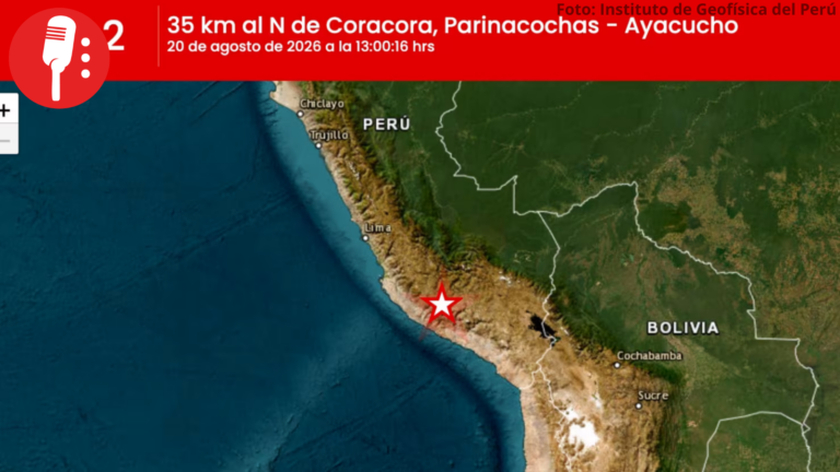 Sismo de magnitud 7.2 sacude el centro de Perú; autoridades evalúan posibles daños