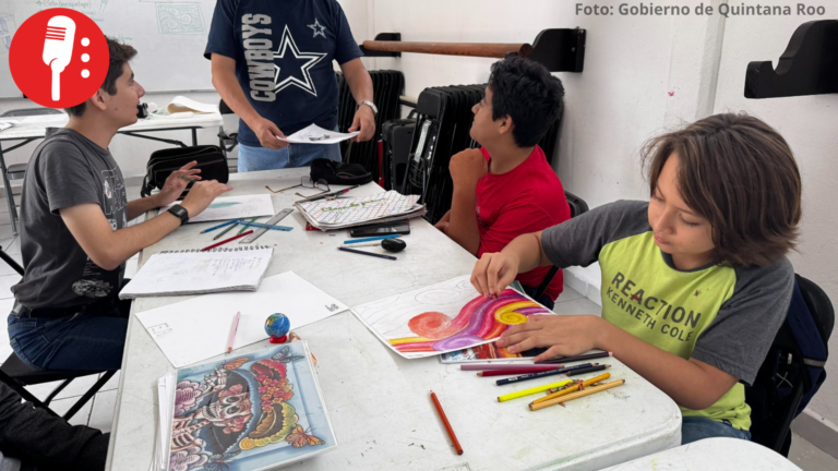 Talleres del BiblioAvión Gervasio fortalecen Arte, cultura y convivencia en Quintana Roo