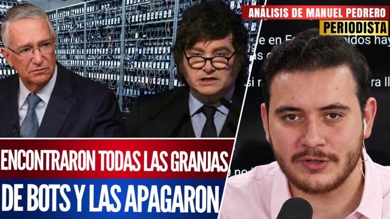 Análisis | Destruyen granja de bots de Salinas Pliego y Milei; sus cuentas caen más del 90%: Manuel Pedrero