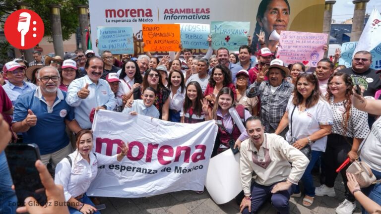 Gladyz Butanda reúne a cientos de personas en Zamora y pide reforzar la defensa de la 4T