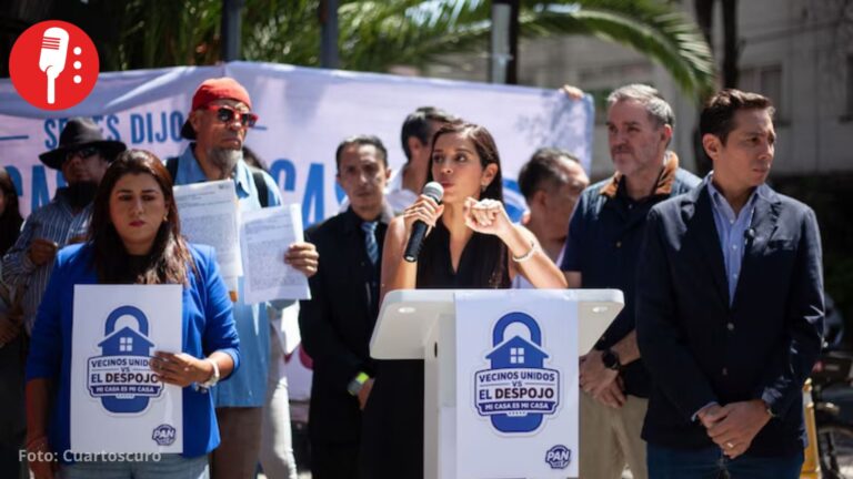 No tienen lugar panistas en protesta contra despojos, son el Cártel Inmobiliario: Morena