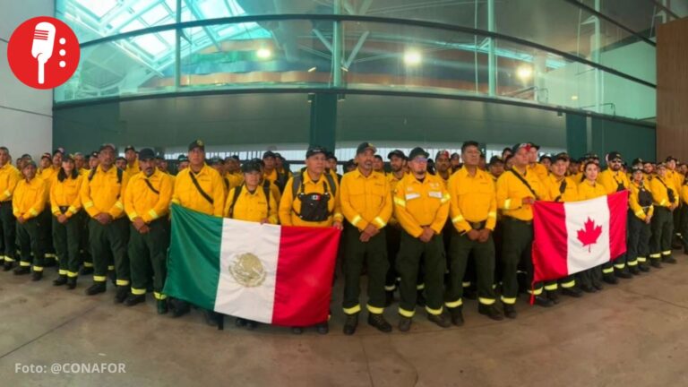 México refuerza apoyo a Canadá contra incendios con nuevo contingente de 102 especialistas