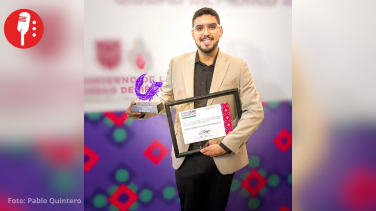 Pablo Quintero recibe el Premio de la Juventud de la Ciudad de México 2026