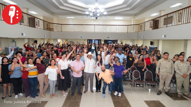Julieta Ramírez escucha a trabajadores públicos de Baja California y llama a fortalecer la 4T