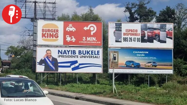 Empresario paga publicidad en vallas de España para elogiar a Nayib Bukele