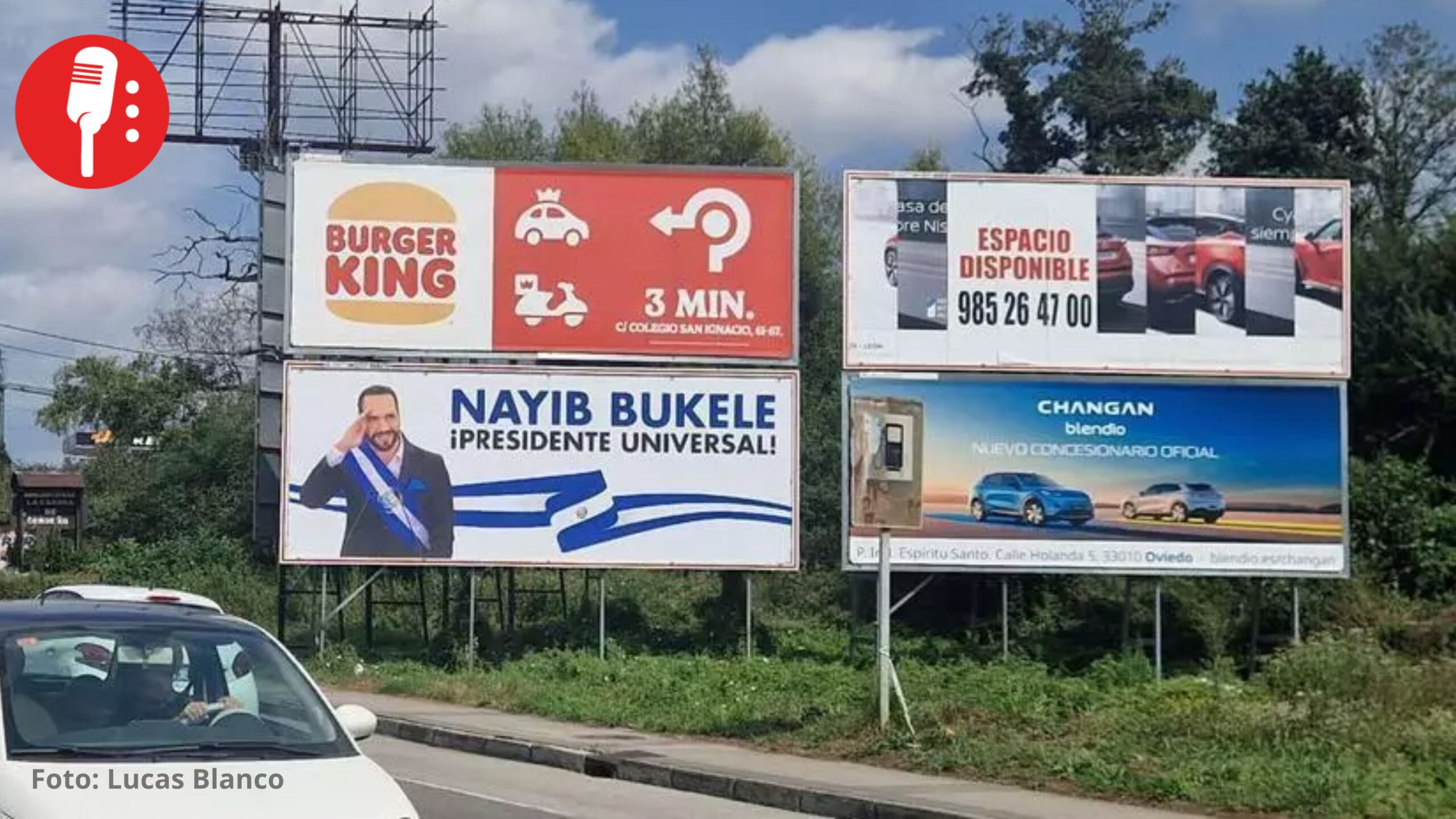Empresario paga publicidad en vallas de España para elogiar a Nayib Bukele