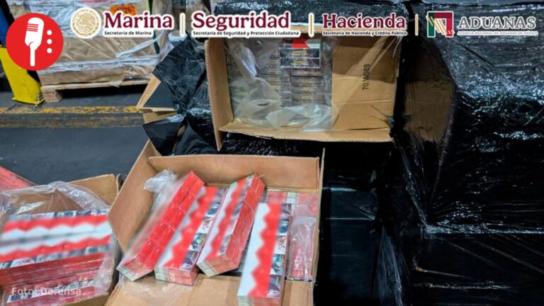 Aseguran 5.8 millones de cigarrillos apócrifos provenientes de Asia en el AICM