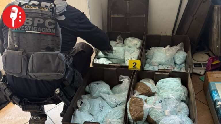 Aseguran en Baja California 4 millones de dosis de fentanilo ligadas a “Los Rusos”