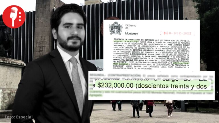 Sin cédula, Miguel Meza cobró 232 mil pesos al municipio de Monterrey por “servicios legales”